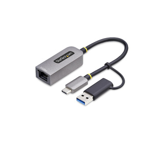 StarTech.com Adaptateur 2.5GbE USB-C vers Ethernet avec Convertisseur USB-A, NBASE-T NIC, USB 3.0 Type-C 2.5/1G Réseau Multi Spe