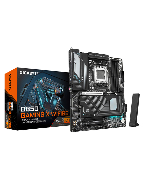 GIGABYTE B850 GAMING X WIFI6E Carte Mère - AMD Ryzen 9000 Series CPUs, VRM numérique 12+2+2 phases, jusqu'à 8200MHz DDR5 (OC), 1