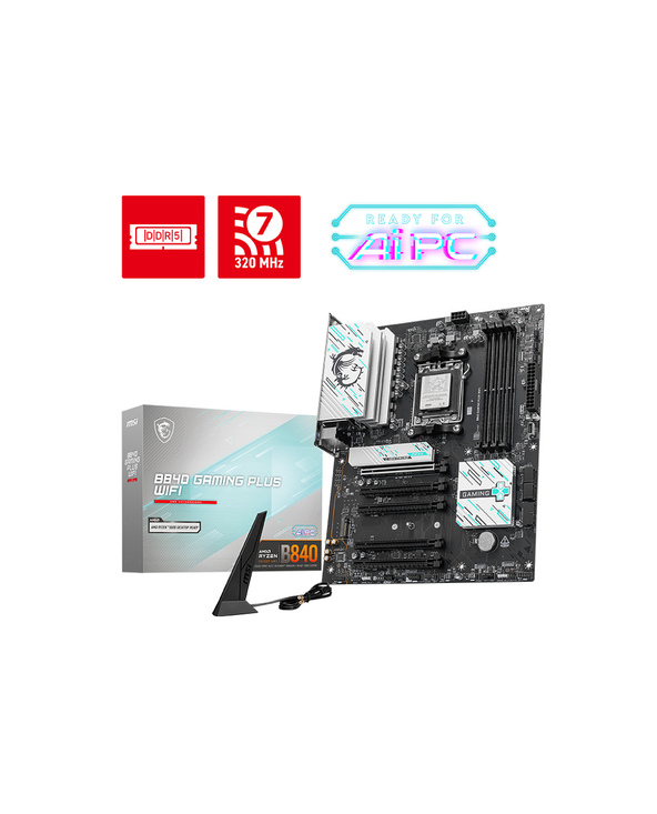 MSI B840 GAMING PLUS WIFI carte mère AMD B840 Emplacement AM5 ATX