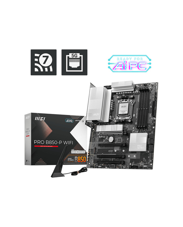 MSI PRO B850-P WIFI carte mère AMD B850 Emplacement AM5 ATX