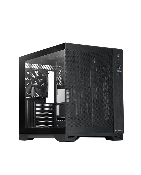 Chieftec mATX Gehäuse GM-30B-M-OP, black Cube Noir