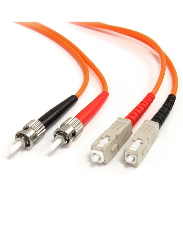 StarTech.com Câble / Jarretière fibre optique duplex multimode 62.5/125 OM1 de 3m - ST vers SC - Orange