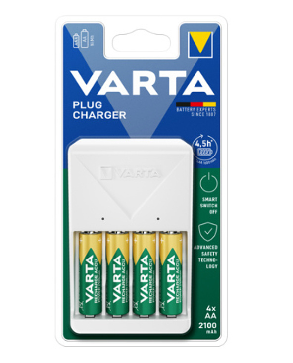Varta 57657 101 451 chargeur de batterie Pile domestique Secteur Varta 57657 101 451 chargeur de batterie Pile domestique Secteur