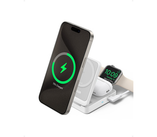 Anker B2557321 chargeur d'appareils mobiles Écouteurs, Casque, Smartphone, Smartwatch Blanc Secteur Recharge sans fil Charge rap
