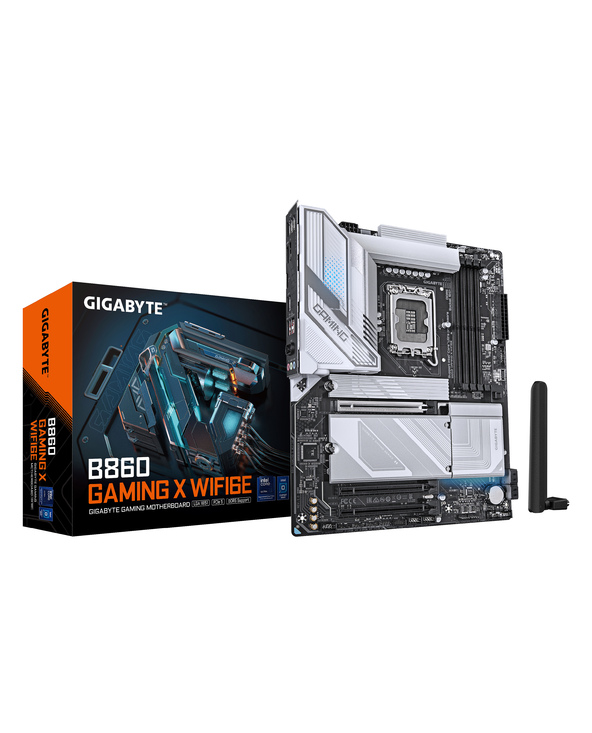 GIGABYTE B860 GAMING X WIFI6E Carte mère - Processeurs Intel Core Ultra, VRM 12+1+2+1 phases, jusqu'à 9066MHz DDR5, 1xPCIe 5.0 +