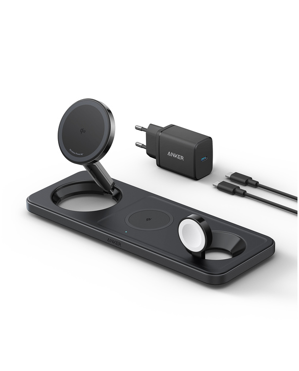 Anker MagGo Universel Noir USB Recharge sans fil Charge rapide Intérieure