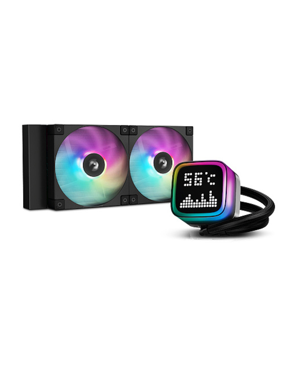 DeepCool R-LP240-BKMSNC-G-1 système de refroidissement d’ordinateur Boitier PC, Processeur Refroidisseur de liquide tout-en-un 1