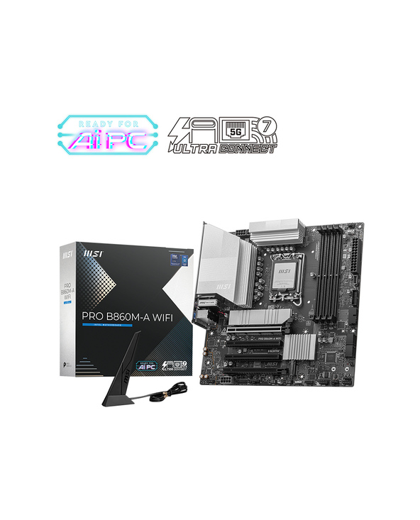 MSI PRO B860M-A WIFI carte mère Intel B860 LGA 1851 (Socket V1) micro ATX