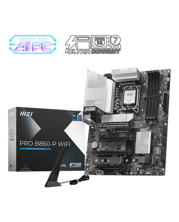 MSI PRO B860-P WIFI carte mère Intel B860 LGA 1851 (Socket V1) ATX