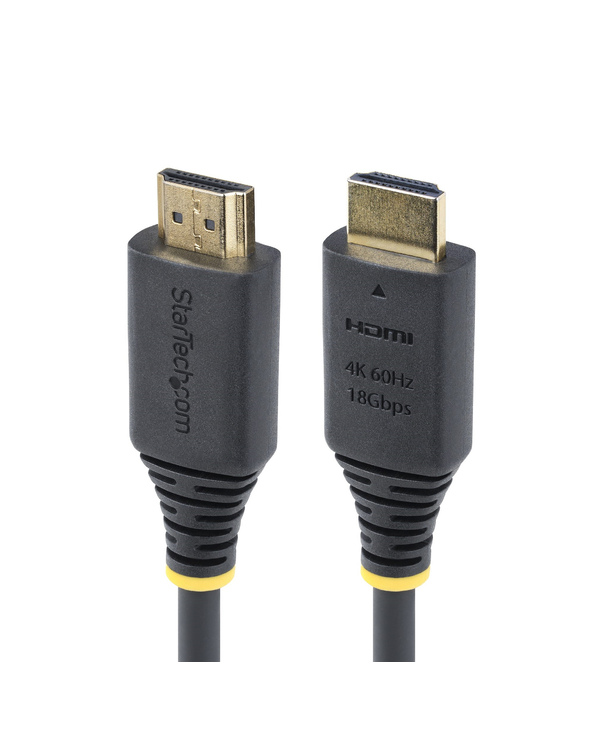 StarTech.com Câble HDMI Haut Débit de 4m Certifié Premium, 4K 60Hz/1440p 144Hz, HDR10/HDCP 2.2/ARC, 18Gbps, Cordon HDMI 2.0 UHD 