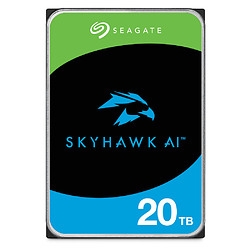 Seagate SkyHawk AI 20 TB disque dur 12 To 7200 tr/min 512 Mo 3.5" Série ATA III