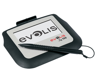 Evolis SIG100 10,2 cm (4") Blanc, Noir LCD