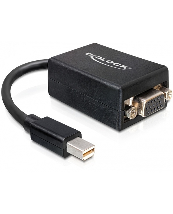 DeLOCK 65256 câble vidéo et adaptateur 0,18 m Mini DisplayPort VGA (D-Sub) Noir