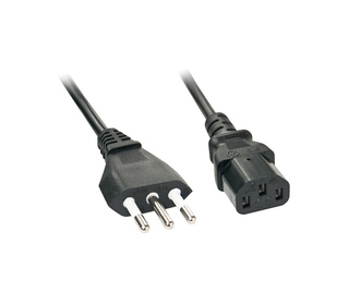 Lindy 30411 câble électrique Noir 0,7 m Coupleur C13