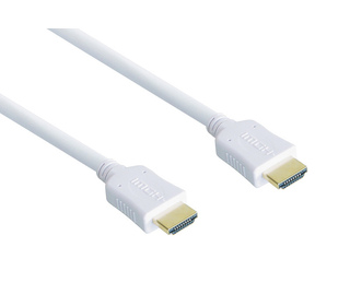 Alcasa 2m, 2xHDMI câble HDMI HDMI Type A (Standard) Blanc