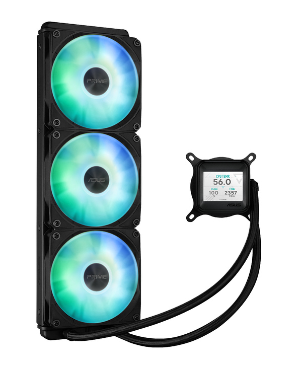 ASUS Prime LC 360 ARGB LCD Processeur Refroidisseur de liquide tout-en-un 12 cm Noir