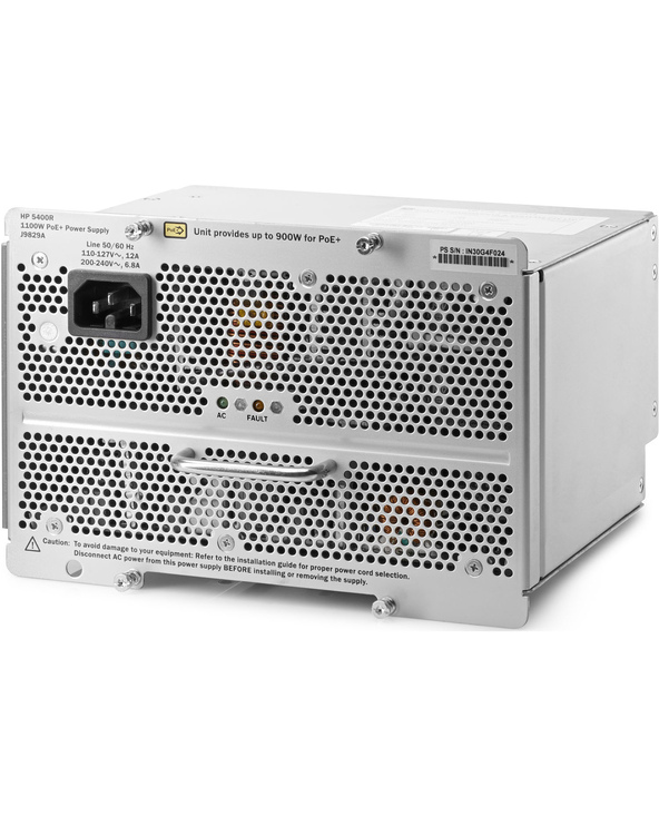 HPE Aruba Networking 5400R 1100W PoE+ zl2 PS composant de commutation Alimentation électrique