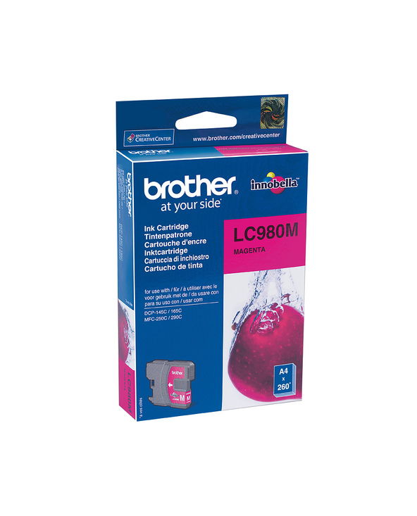Brother LC-980M cartouche d'encre 1 pièce(s) Original Magenta