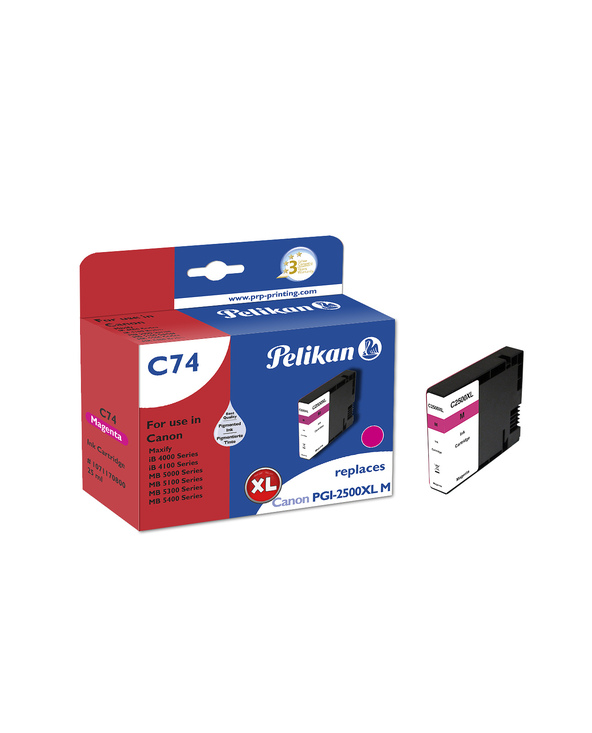 Pelikan C74 Magenta cartouche d'encre 1 pièce(s) Compatible Rendement élevé (XL)