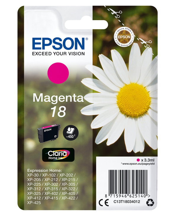 Epson Daisy Cartouche "Pâquerette" 18 - Encre Claria Home M