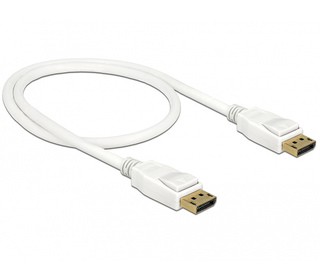 DeLOCK 85507 câble DisplayPort 0,5 m Blanc