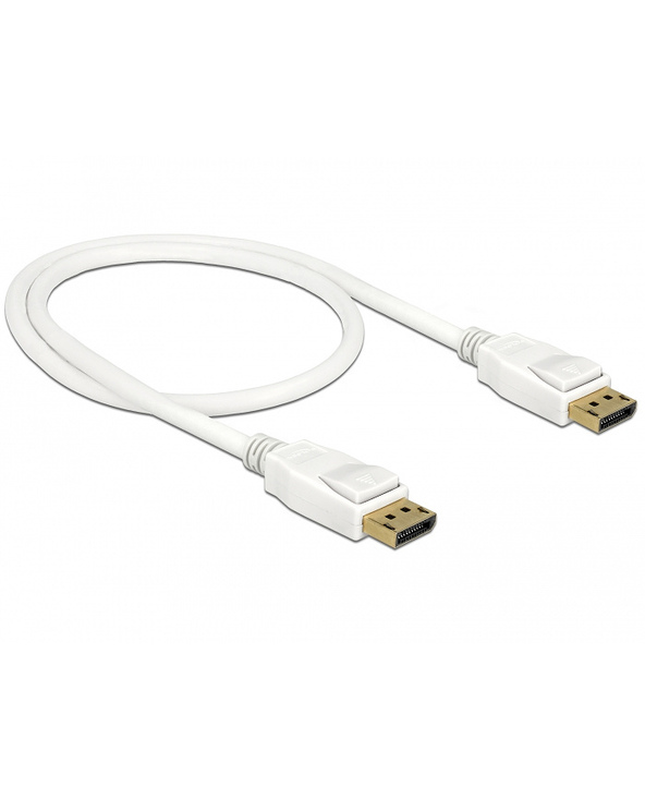 DeLOCK 85507 câble DisplayPort 0,5 m Blanc