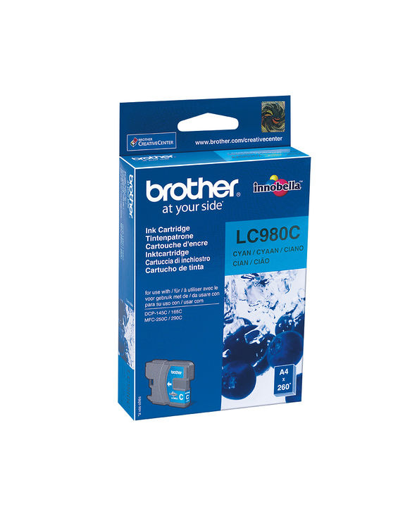 Brother LC-980C cartouche d'encre 1 pièce(s) Original Cyan