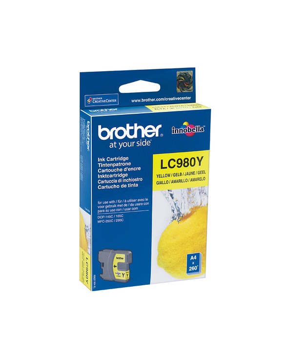 Brother LC-980Y cartouche d'encre 1 pièce(s) Original Jaune