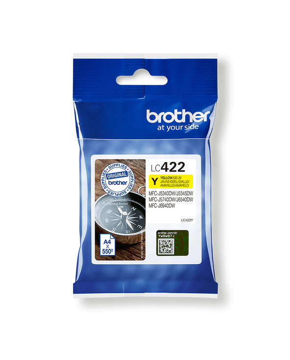 Brother LC-422Y cartouche d'encre 1 pièce(s) Original Jaune