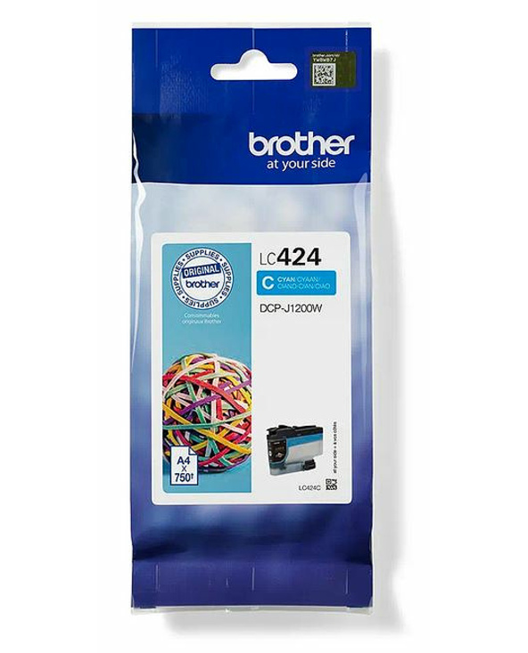 Brother LC-424C cartouche d'encre 1 pièce(s) Original Cyan