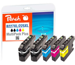 Peach 319377 cartouche d'encre 4 pièce(s) Compatible Rendement élevé (XL) Noir, Cyan, Magenta, Jaune