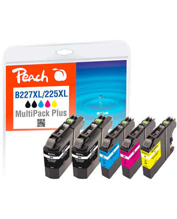 Peach 319377 cartouche d'encre 4 pièce(s) Compatible Rendement élevé (XL) Noir, Cyan, Magenta, Jaune