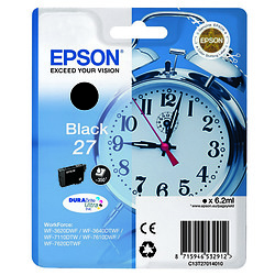 Epson Alarm clock 27 DURABrite Ultra cartouche d'encre 1 pièce(s) Original Rendement standard Noir