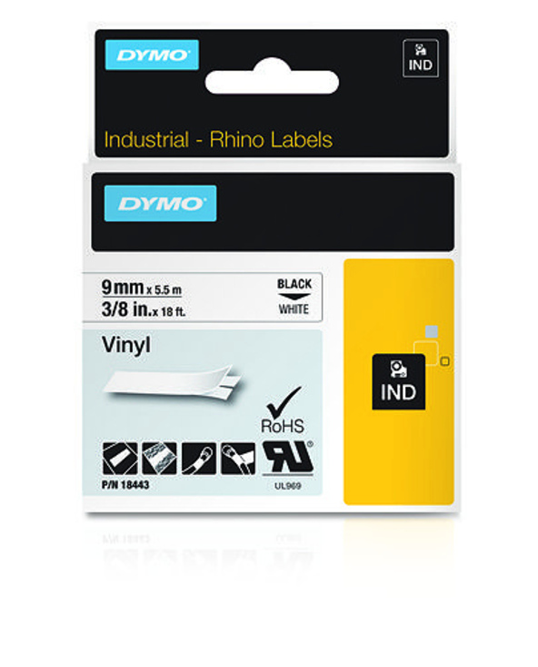 DYMO Étiquettes en vinyle IND