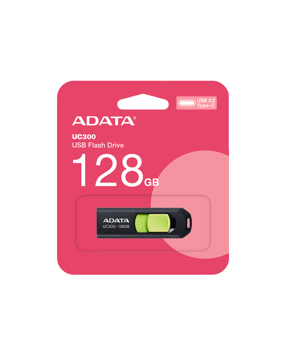ADATA ACHO-UC300-128G-RNB lecteur USB flash 128 Go USB Type-C 3.2 Gen 1 (3.1 Gen 1) Noir
