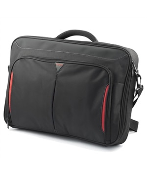 DELL Classic+ 45,7 cm (18") Malette Noir, Rouge