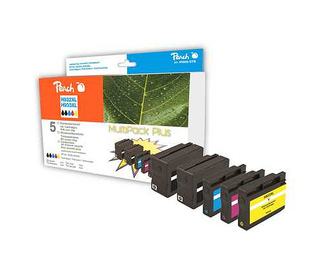Peach Multipack Plus avec puce, compatible avec No. 932XL, No. 933XL