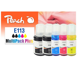 Peach 321323 cartouche d'encre 5 pièce(s) Compatible Rendement standard Noir, Cyan, Magenta, Jaune
