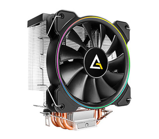 Antec A400 RGB Processeur Refroidisseur 12 cm Noir, Cuivre, Métallique