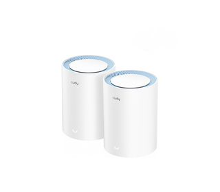 Cudy M1200 2-PACK système Wi-Fi maillé Bi-bande (2,4 GHz / 5 GHz) Wi-Fi 5 (802.11ac) Blanc 1 Interne