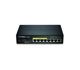 D-Link DGS-1008P/E commutateur réseau Non-géré L2 Connexion Ethernet, supportant l'alimentation via ce port (PoE) Noir