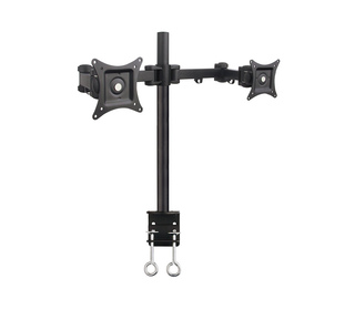 Techly ICA-LCD 482-D support d'écran plat pour bureau 68,6 cm (27") Noir