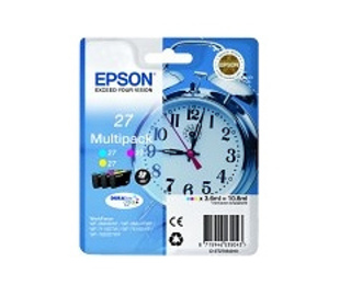 Epson Alarm clock 27XL DURABrite Ultra cartouche d'encre 1 pièce(s) Original Rendement élevé (XL) Cyan, Magenta, Jaune