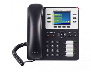 Grandstream Networks GXP-2130 téléphone fixe Noir 3 lignes TFT
