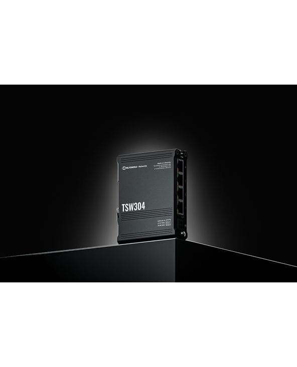 Teltonika TSW304 commutateur réseau Gigabit Ethernet (10/100/1000) Connexion Ethernet, supportant l'alimentation via ce port (Po