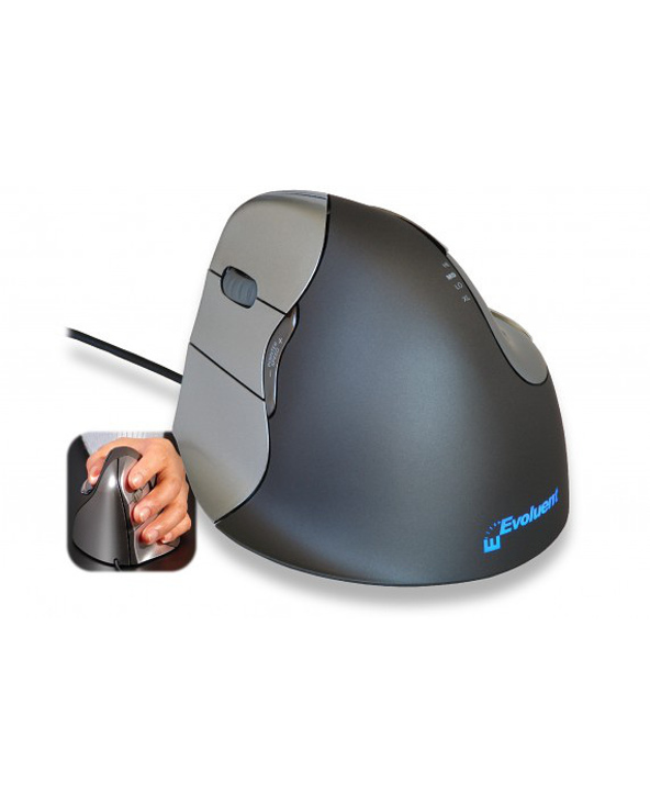 BakkerElkhuizen Evoluent4 souris Bureau Gauche Laser 2600 DPI