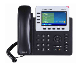Grandstream Networks GXP-2140 téléphone fixe Noir 4 lignes TFT