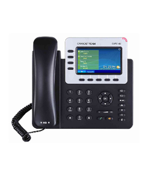 Grandstream Networks GXP-2140 téléphone fixe Noir 4 lignes TFT