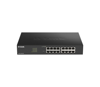 D-Link DGS-1100-16V2 Géré L2 Gigabit Ethernet (10/100/1000) Noir
