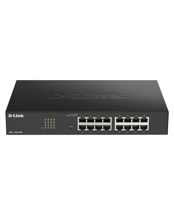 D-Link DGS-1100-16V2 Géré L2 Gigabit Ethernet (10/100/1000) Noir